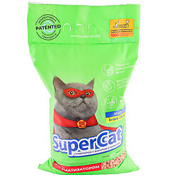 Наповнювач для котячого туалету деревина Super Cat ароматизований 3 кг