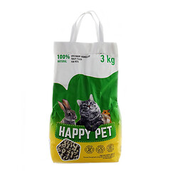 Наполнитель для туалета домашних животных зерна Happy Pet 3кг