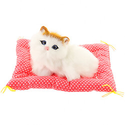 Іграшка дитяча Котик пухнастий на подушці