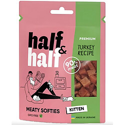 Ласощі для кошенят м'ясні HalfHalf Premium Стріпси з індичкою 50 г