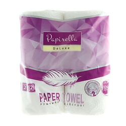 Набор бумажных полотенец Papirella Deluxe Purpure двухслойные 2 шт/уп