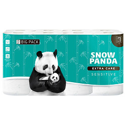 Набор бумаги туалетной Снежная панда Extra Care 3 слоя 16 штук