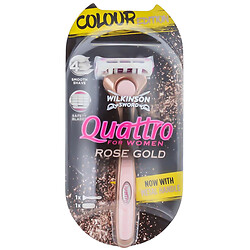 Бритва для бритья женская WS Quattro Rose gold 1 штука
