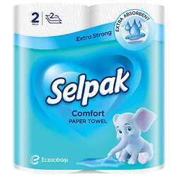 Набор бумажных полотенец SELPAK Comfort 2 слоя 2 штуки