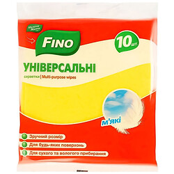 Набор вискозных салфеток универсальных FINO 10 штуки.