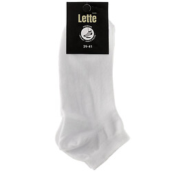 Шкарпетки чоловічі сітка низькі Lette білі р.25-27