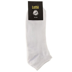 Шкарпетки чоловічі сітка низькі Lette білі р.29-31