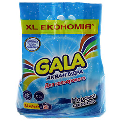 Порошок для прання автомат GALA Аква-Пудра Колор Морська свіжість 3,6 кг