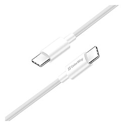 USB кабель ColorWay CW-CBPDCC058-WT, Type-C, 1.0 м., Белый