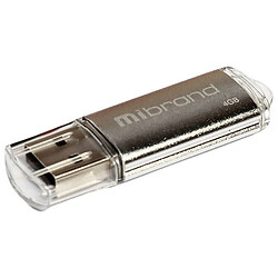 USB Flash Mibrand Cougar, 4 Гб., Серебряный