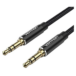 AUX кабель Vention BAWBD, 3,5 мм., 0.5 м., Чорний