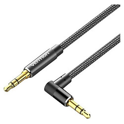 AUX кабель Vention BAZBH, 3,5 мм., 2.0 м., Чорний