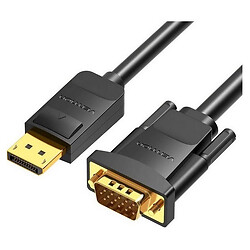Кабель Vention HBLBG, DisplayPort, VGA, 1.5 м., Чорний