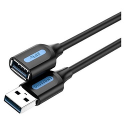 USB подовжувач Vention CBHBF, USB, 1.0 м., Чорний