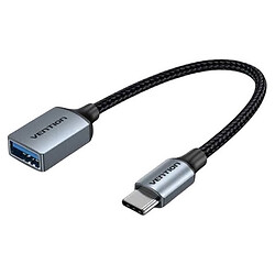 OTG кабель Vention CCXHB, USB, 0.15 м., Сірий