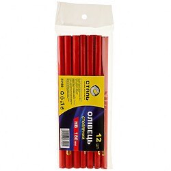 Набір олівців столярних СТАЛЬ 180 мм 12 штук