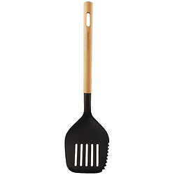 Лопатка кухонна чорна з дерев'яною ручкою FLORINA