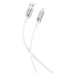 USB кабель XO NB251, MicroUSB, 1.0 м., Білий