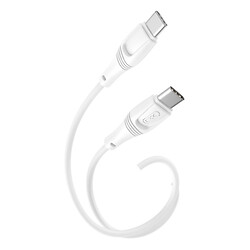USB кабель XO NB-Q239B, Type-C, 1.0 м., Білий
