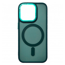 Чохол (накладка) Apple iPhone 15, Space Color Matte, MagSafe, Зелений
