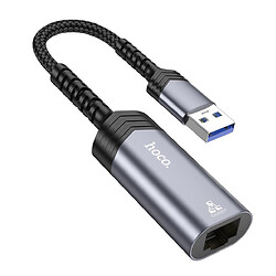 Адаптер Hoco UA26, USB, RJ45, Серый