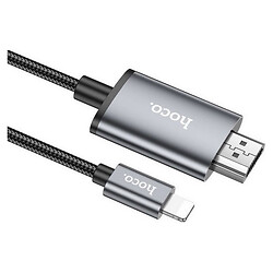 Кабель Hoco UA27, Lightning, HDMI, 1.0 м., Серый