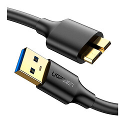 USB кабель Ugreen US130, MicroUSB, 0.5 м., Черный
