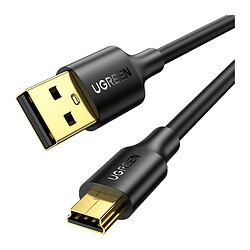 USB кабель Ugreen US132, MiniUSB, 1.0 м., Черный