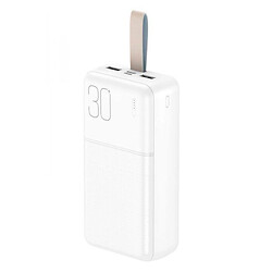 Портативна батарея (Power Bank) XO PR199, 30000 mAh, Білий