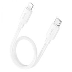 USB кабель Hoco X96 Hyper Apple iPhone SE 2022 / iPhone 14 Pro Max / iPhone 14 Plus / iPhone 14 Pro / iPhone 14 / iPhone 13 Pro / iPhone 13 Mini / iPhone 13 / iPhone 13 Pro Max / iPhone 12 Mini / iPhone 12 Pro Max, Lightning, 0.25 м., Белый