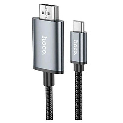 USB кабель Hoco UA27, HDMI, 2.0 м., Сірий