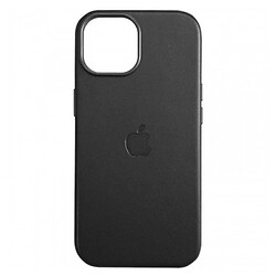 Чохол (накладка) Apple iPhone 15, Leather Case Color, MagSafe, Чорний