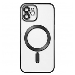 Чохол (накладка) Apple iPhone 11, Metallic Full Camera Matte, MagSafe, Чорний