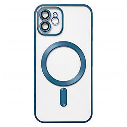 Чохол (накладка) Apple iPhone 11, Metallic Full Camera Matte, MagSafe, Синій