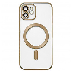 Чохол (накладка) Apple iPhone 11, Metallic Full Camera Matte, MagSafe, Золотий