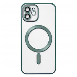 Чохол (накладка) Apple iPhone 11, Metallic Full Camera Matte, MagSafe, Зелений