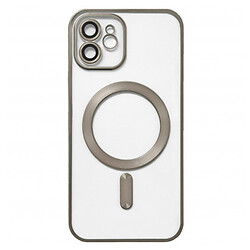 Чохол (накладка) Apple iPhone 11, Metallic Full Camera Matte, Titan, MagSafe, Сірий