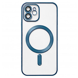 Чехол (накладка) Apple iPhone 12, Metallic Full Camera Matte, MagSafe, Синий