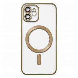 Чохол (накладка) Apple iPhone 12, Metallic Full Camera Matte, MagSafe, Золотий