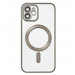 Чохол (накладка) Apple iPhone 12, Metallic Full Camera Matte, Titan, MagSafe, Сірий