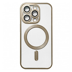 Чохол (накладка) Apple iPhone 12 Pro, Metallic Full Camera Matte, MagSafe, Золотий