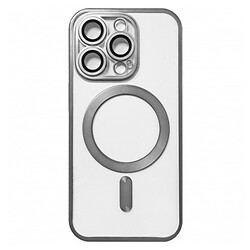 Чохол (накладка) Apple iPhone 12 Pro, Metallic Full Camera Matte, MagSafe, Срібний