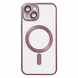 Чохол (накладка) Apple iPhone 13, Metallic Full Camera Matte, MagSafe, Рожевий