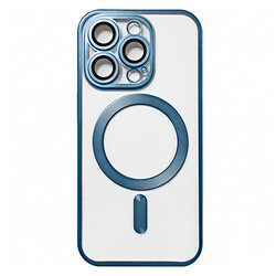 Чохол (накладка) Apple iPhone 13 Pro Max, Metallic Full Camera Matte, MagSafe, Синій