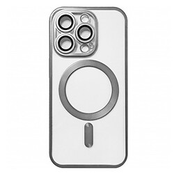 Чохол (накладка) Apple iPhone 13 Pro Max, Metallic Full Camera Matte, MagSafe, Срібний