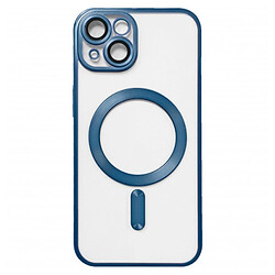 Чохол (накладка) Apple iPhone 14, Metallic Full Camera Matte, MagSafe, Синій