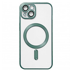 Чохол (накладка) Apple iPhone 14, Metallic Full Camera Matte, MagSafe, Зелений