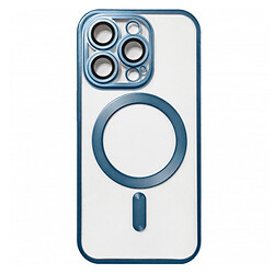 Чохол (накладка) Apple iPhone 14 Pro Max, Metallic Full Camera Matte, MagSafe, Синій
