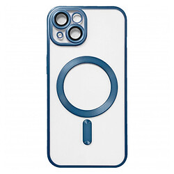 Чохол (накладка) Apple iPhone 15, Metallic Full Camera Matte, MagSafe, Синій