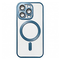 Чохол (накладка) Apple iPhone 15 Pro, Metallic Full Camera Matte, MagSafe, Синій
